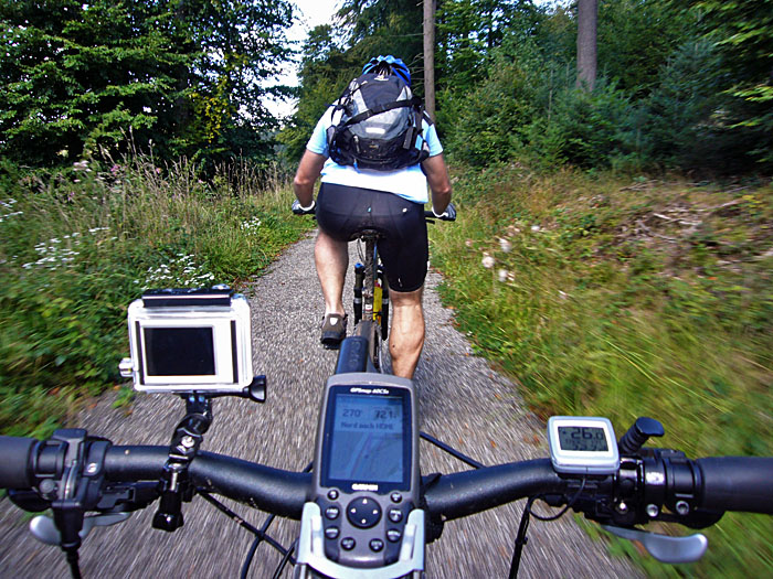GoPro Hero HD am Mountainbike