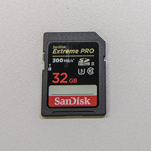 SanDisk SDHC-Speicherkarten: 32 GB, 300 MB/s