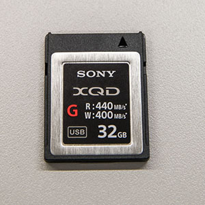 Sony XQD-Speicherkarte: 32 GB, Read: 440 MB/s, Write: 400 MB/s