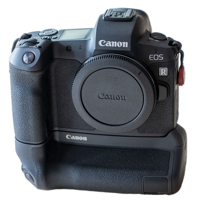 EOS R Body mit dem Batteriegriff BG-E22