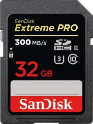 SanDisk Extreme PRO SDHC UHS-II 300MB/s 32GB