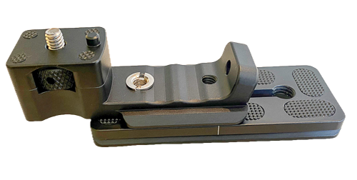 Da mit der Fu&szlig; etwas zu kurz ist, habe ich eine l&auml;ngere Schiene (100 mm) angebracht. Evtl. werde ich eine noch l&auml;ngere Schiene anbringen